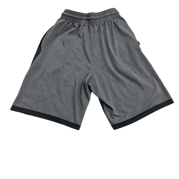 Nike Men's Small Black Gray Athletic Shorts Elastic Adjustable Waistband - Picture 2 of 4